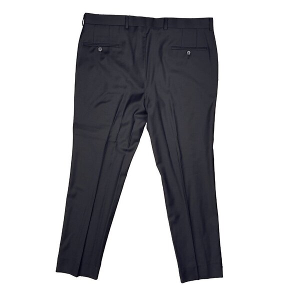 ORVIETO for Ernest 100% Wool Stretch Notch Lapel Modern Fit Black Suit Size 42R - Picture 7 of 11